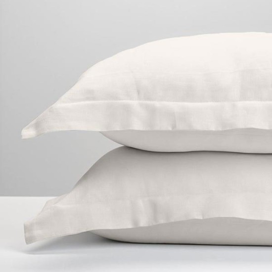 ΜΑΞΙΛΑΡΟΘΗΚΕΣ ΖΕΥΓΟΣ OXFORD SUNSHINE ΒΑΜΒΑΚΟΣΑΤΕΝ SATIN WHITE (50x70)