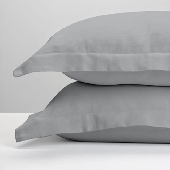 ΜΑΞΙΛΑΡΟΘΗΚΕΣ ΖΕΥΓΟΣ OXFORD SUNSHINE ΒΑΜΒΑΚΟΣΑΤΕΝ SATIN LIGHT GREY (50x70)