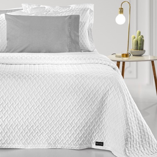 ΚΟΥΒΕΡΤΑ GUY LAROCHE BELLO WHITE KING SIZE (2.45X2.60)