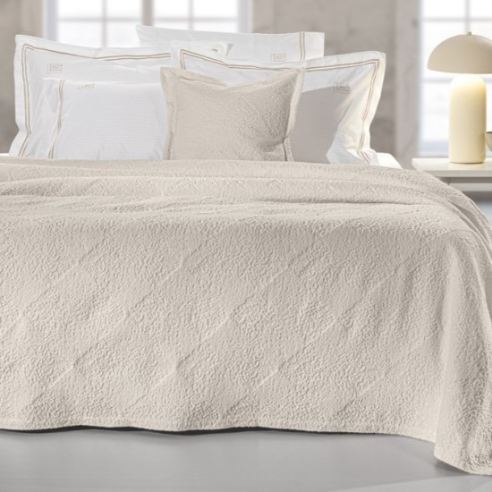 ΚΟΥΒΕΡΤΑ GUY LAROCHE PORTOBELLO ECRU KING SIZE (2.60X2.50)